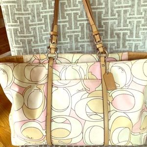 COACH signature tote